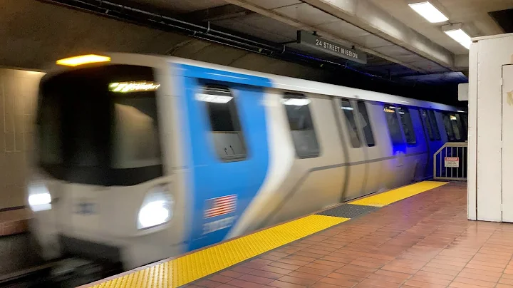 BART 24th Street Mission Station San Francisco California Bay Area Rapid Transit