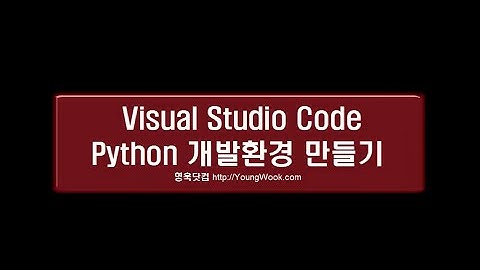 Visual Studio Code에서 Python 환경설정하기