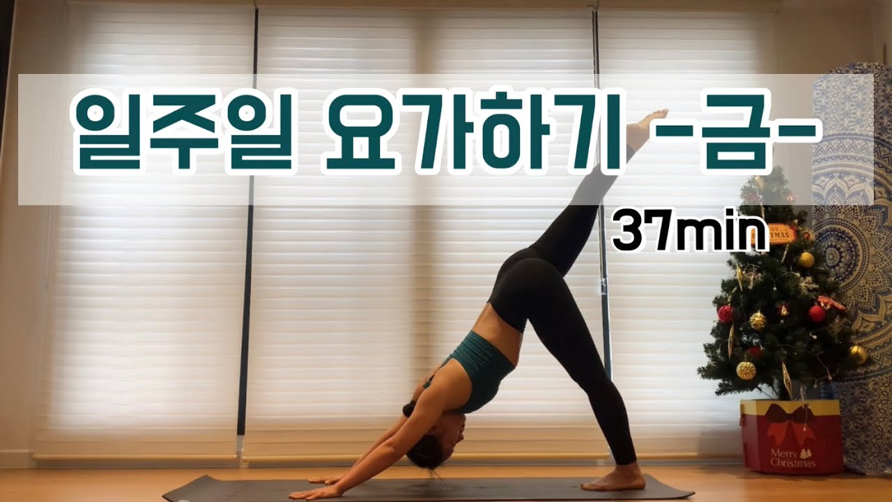 [서리요가#163] 코어강화, 근력향상/ 탄탄한 몸 만드는 37분 파워요가 / 다이어트요가