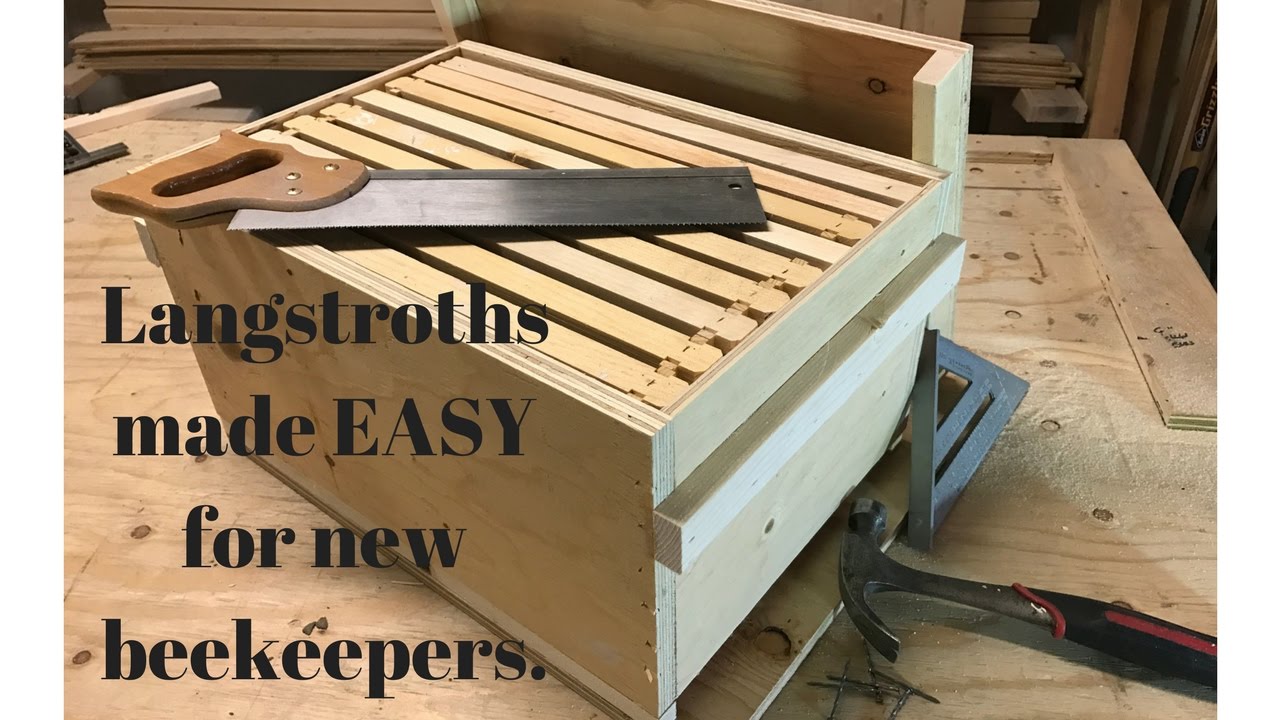 How to make a simple Langstroth beehive - YouTube