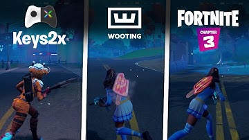 Who has the BEST Double Movement in Fortnite? (Keys2x vs Wooting vs Official) - Diagonal COMPARISON!