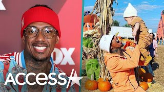 Nick Cannon Takes Kids To Pumpkin Patch w Their Moms