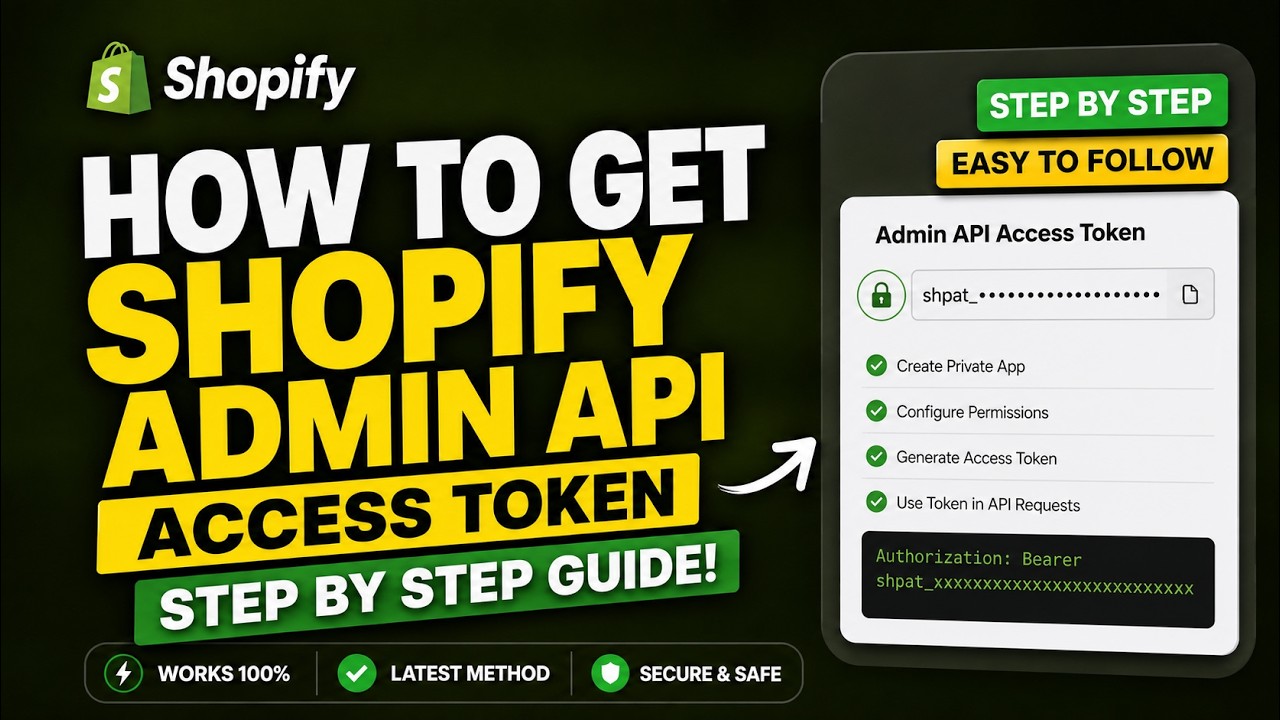 How to Get Shopify Admin API Access Token (Step-by-Step OAuth Guide ...