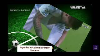 Argentina vs Colombia penalty shootout 3-2  2021 #football Ticket to the finale Copa America 2021