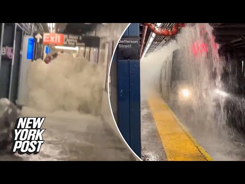 Flash flooding causes mayhem on NYC streets and subways | New York Post