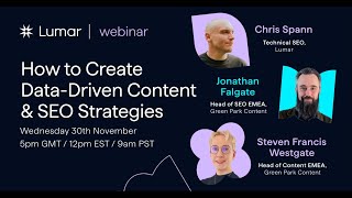 How to Create Data Driven Content and SEO Strategies