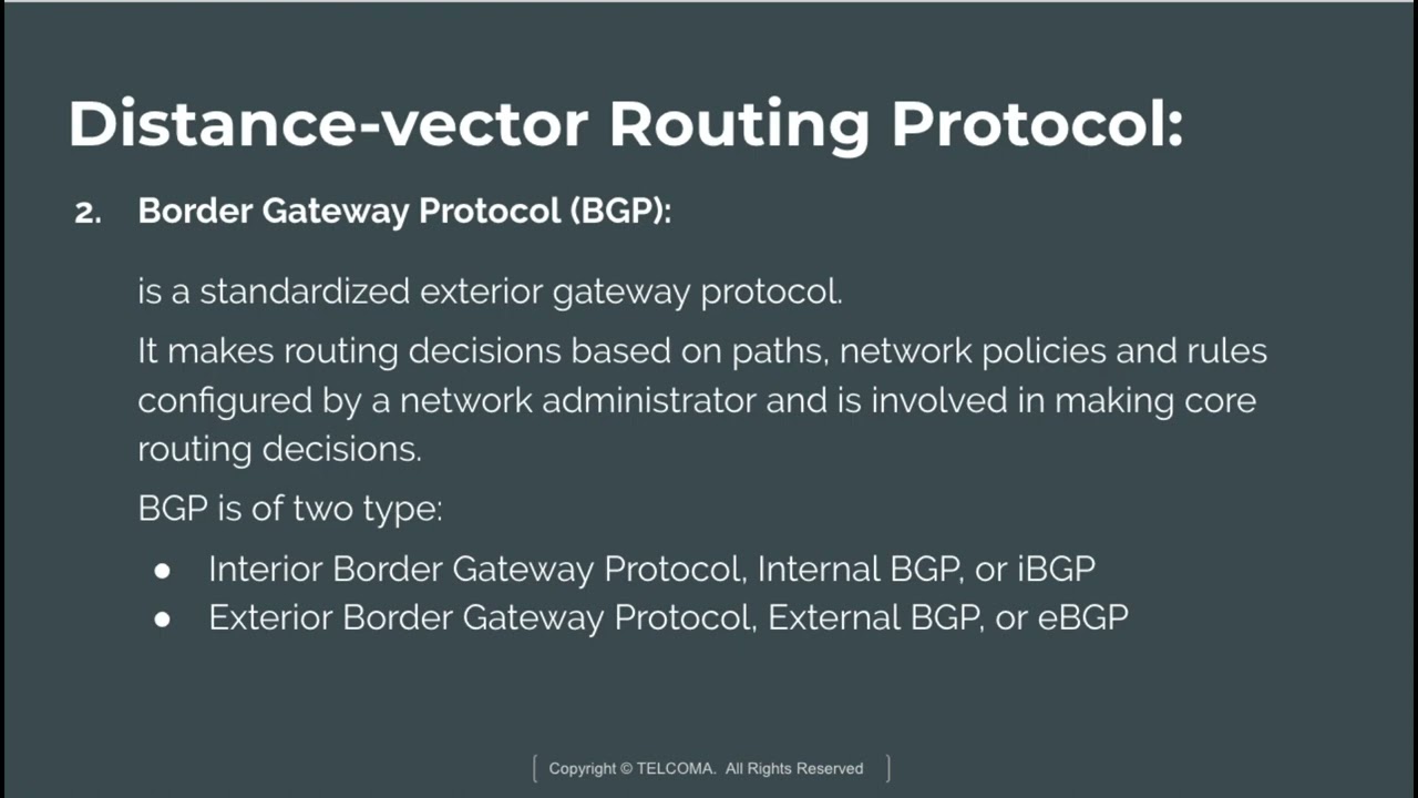 12 Distance Vector Routing Protocol
