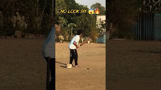 NO LOOK SIX 😳🔥 | Tennis Cricket #viral #trending #shorts #cricket #youtubeshorts #shivamzone #share