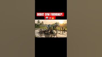 🤖🐄 Robot Cow Ploughing the Field