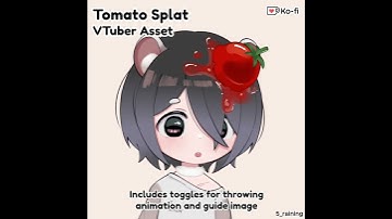 Tomato Splat Showcase - Animated Live2D Asset for VTube Studio