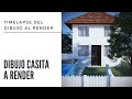 Timelapse de la Realidad al render-005-Dibujo de un Suscriptor a Render ( Casita )