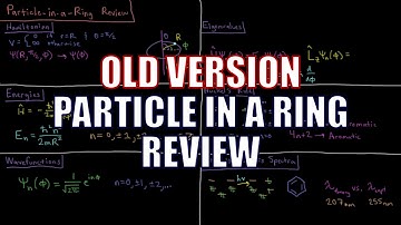 Quantum Chemistry 14.0 - Particle in a Ring Review (Old Version)