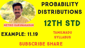 12th Std Maths Ex.11.5(Example 11.19) Find the Binomial DISTRIBUTION for five fair coins are tossed