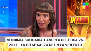 Vendimia solidaria + Del Boca vs. Zilli + Andrea Lázaro #Infama | Programa completo (08/03/26)