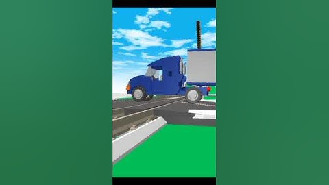 draw Bricks Indonesia train vs car 2