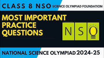 NSO 2024 Class 8 Practice Questions | SOF 2024-25 | Level 1 | Important Questions| Science Olympiad
