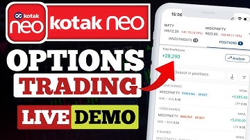 Kotak neo me Options trading kaise kare|| kotak neo options trading live || Kotak neo f&o trading
