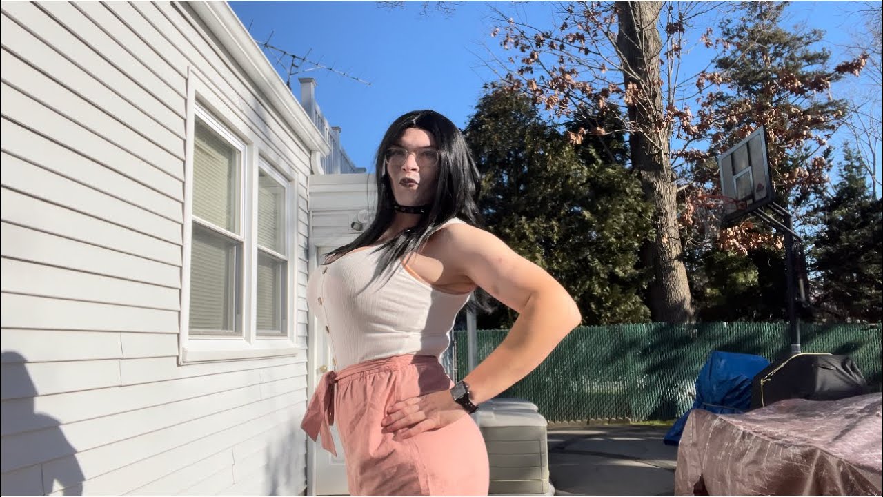 Crossdresser in a Romper