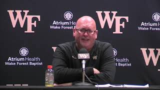Wake Forest Basketball post-NC State press conference