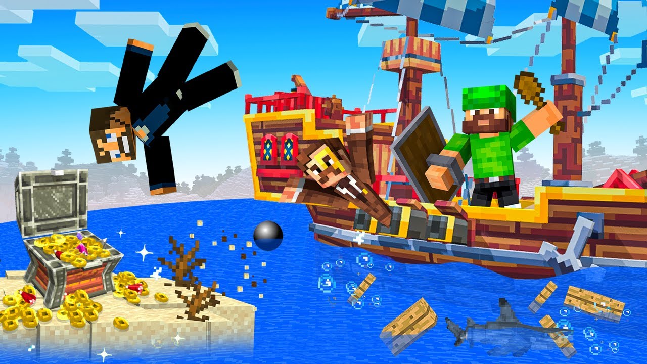 CANNON Pirate War in Minecraft