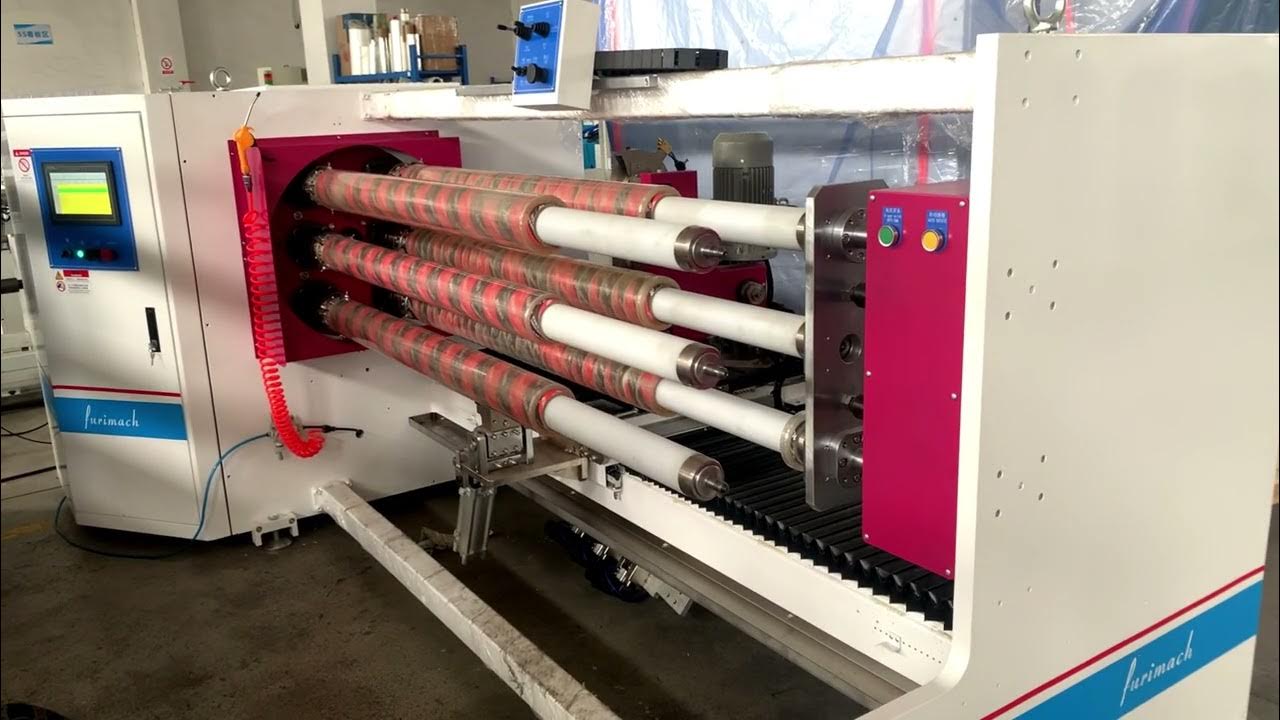 FCS16 Six Shafts Adhesive Tape Roll Cutting Machine Adhesive Tape