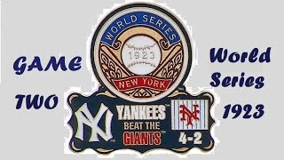 1923 World Series Game 2, Yankees vs Giants