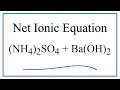 Balancing Ionic Equations and Spectator Ions