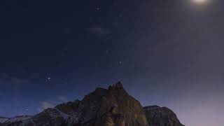 Timelapse Day to Night in the mountain_ Download free HD Video