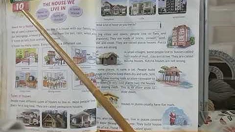 Class- 2 , EVS, lesson-10, THE HOUSE WE LIVE IN , Explanation