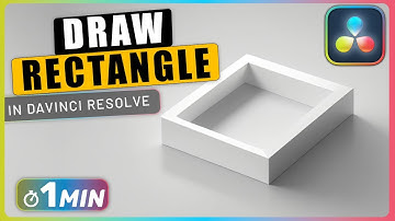 Draw a RECTANGLE Shape using DaVinci Resolve