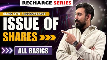 Re-Charge Issue of Shares | All Basics | Accounts 12