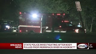 Dead body recovered from Merrimack River in Hooksett, state police say