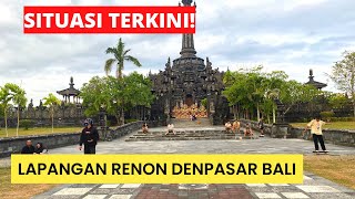 KEREN ! SITUASI SORE HARI DI LAPANGAN RENON DENPASAR BALI, JALAN JALAN DI KOTA DENPASAR BALI