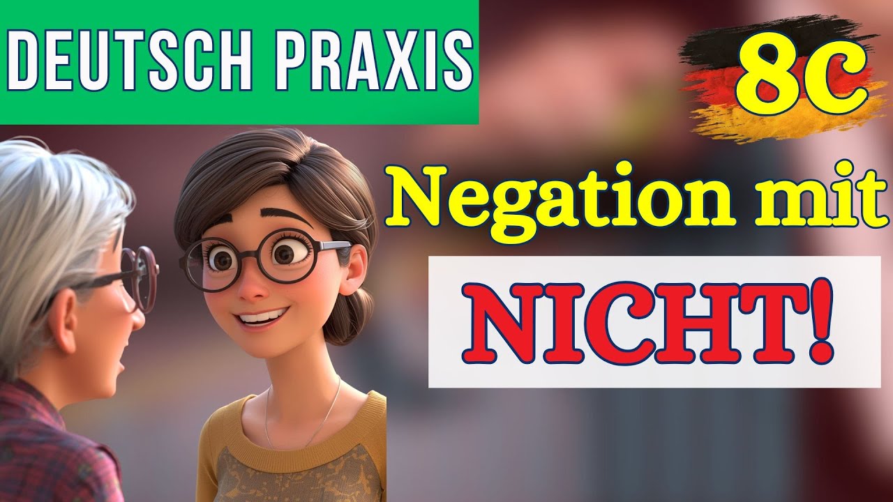 Немецкий | Отрицание с NICHT до автоматизма | Практика | Повторяйте вслух! Урок 8  🇩🇪