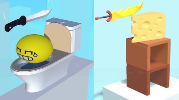 Almost Cut vs Slice Master - Very Satisfying and Relaxing ASMR Slicing Game