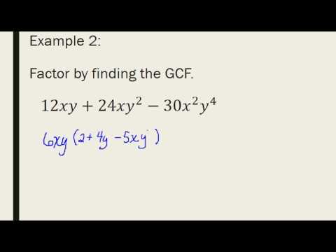 8-5 Factoring - GCF and Grouping - YouTube