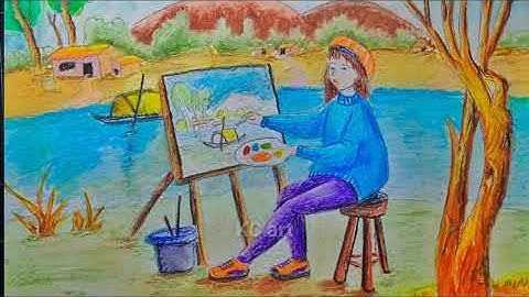 Vẽ tranh đề tài ƯỚC MƠ CỦA EM | Uớc mơ làm hoạ sĩ | KC art