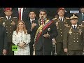 Nicolás Maduro acusa al presidente de Colombia Juan Manuel Santos de estar detrás del atentado fallido en su contra