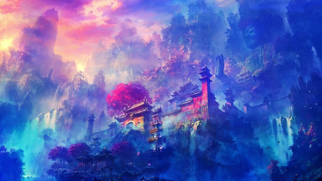 Mystic Fantasy Temple Live Wallpaper 🌸 Dreamy Landscape | 4K Ultra HD Nature Animation