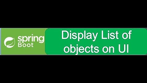 Creating a RESTful API with Spring Boot: Returning/Displaying a List of Objects in JSON Format