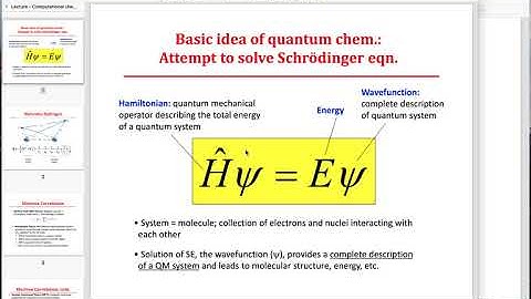 Computational chemistry intro