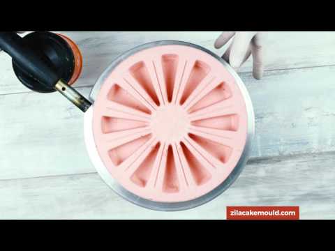 Zila Cake Mould short videos - Strawberry cake in 12-slice silicone mould