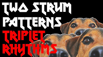Two Triplet Strum Patterns - 10 Examples - Guitar Lesson Preview
