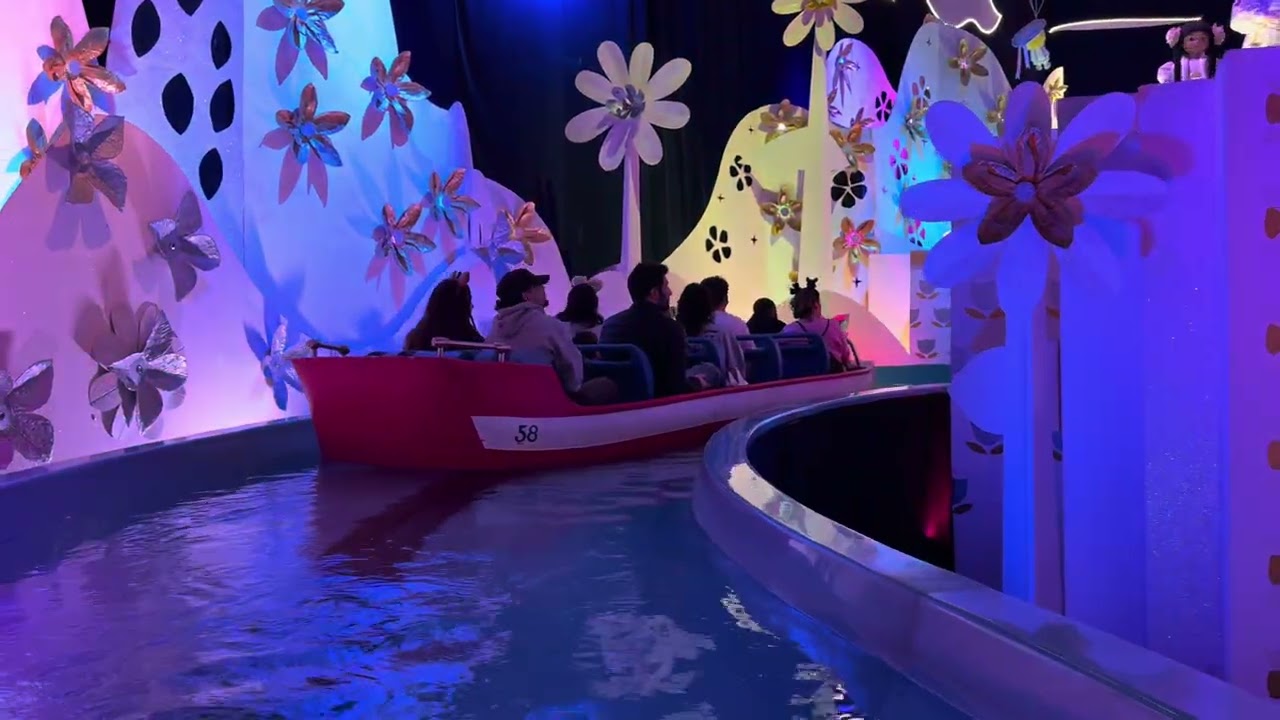 Disneyland “It’s a Small World” ride original after Xmas decorations with bonus