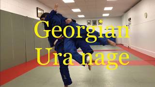 Ura nage Judo from Georgian grip