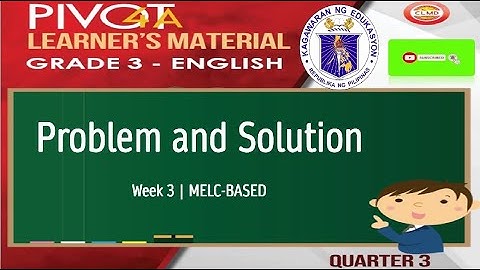 ENGLISH 3 | PROBLEM AND SOLUTION | MODULE WEEK 3 | QUARTER 3 | MELC-BASED