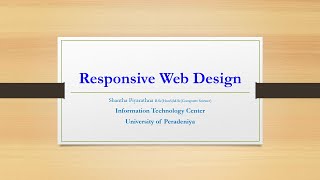 Lesson  No 11 Responsive Web Design (English Medium)