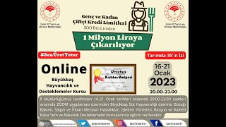 Online Büyükbaş Sürü Yönetimi Eğitimi 1. Gün