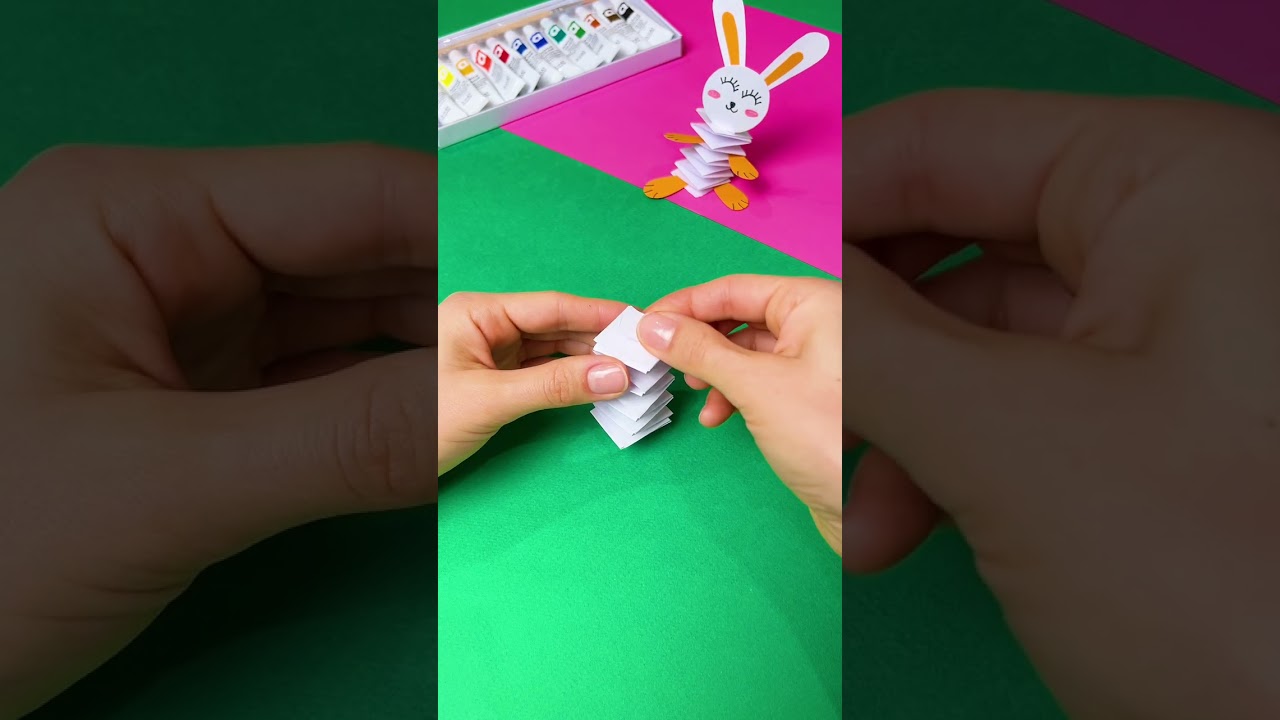 Springy Jumping Bunnies!🐰 Made of Paper So They Jump High! ☝️