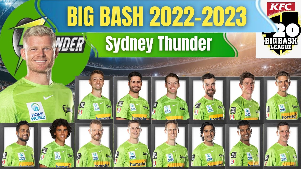 Sydney Thunder Full & Final Squad BBL 2022-2023 | BIG BASH 2022-2023 | 